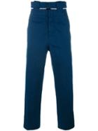 Marni - Belted Straight Leg Jeans - Men - Cotton - 48, Blue, Cotton