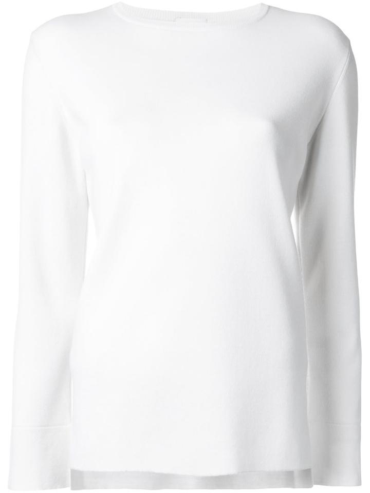 Rito Round Neck Jumper, Women's, Size: 38, White, Wool