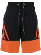 Plein Sport Panelled Drawstring Shorts - Black