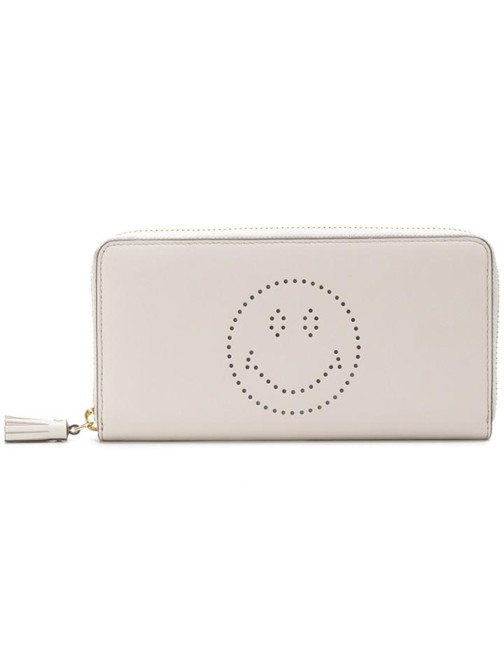 Anya Hindmarch Large Smiley Wallet - Nude & Neutrals