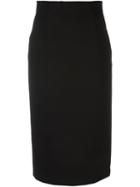 Red Valentino Pencil Skirt, Women's, Size: 44, Black, Polyamide/polyester/virgin Wool
