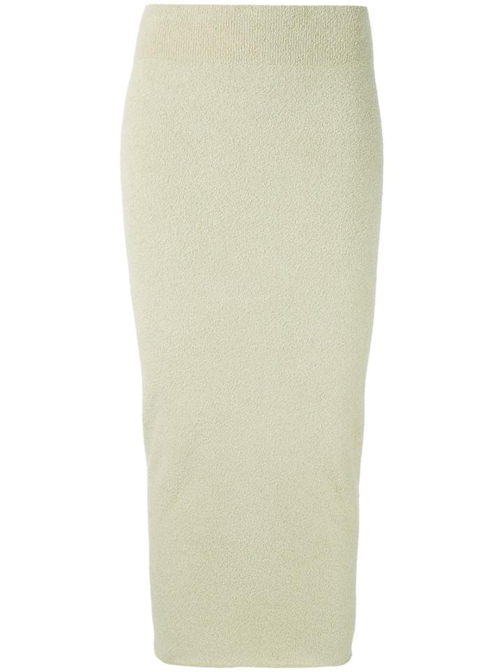 Yeezy - Streamline Fit Pencil Skirt - Women - Cotton/polyamide/spandex/elastane - S, Green, Cotton/polyamide/spandex/elastane