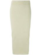 Yeezy - Streamline Fit Pencil Skirt - Women - Cotton/polyamide/spandex/elastane - S, Green, Cotton/polyamide/spandex/elastane