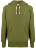 Champion Logo Jersey Hoody - Green