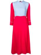 Marni Colour-block Midi Dress - Red