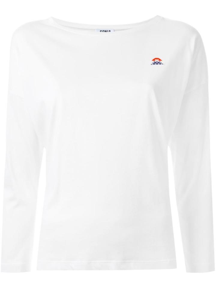Sonia By Sonia Rykiel Embroidered Detail Longsleeved T-shirt
