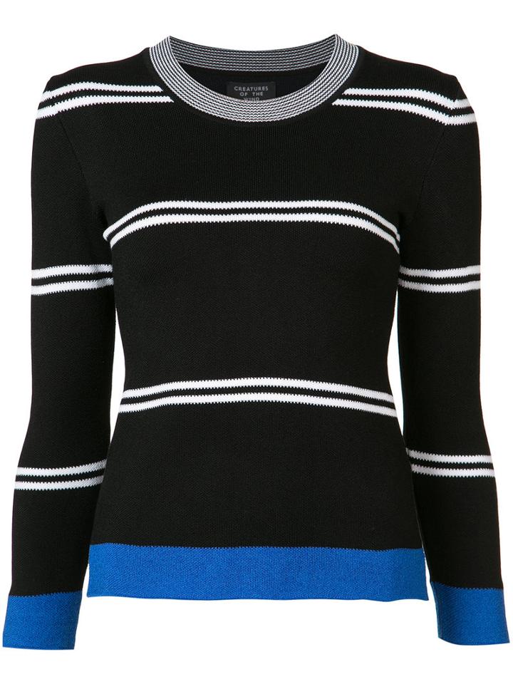 Creatures Of The Wind - 'keido' Sweater - Women - Cotton/viscose - M, Black, Cotton/viscose