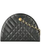 Chanel Vintage Cc Single Chain Shoulder Bag - Black