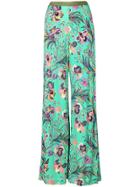 Etro Floral Wide-leg Trousers - Green