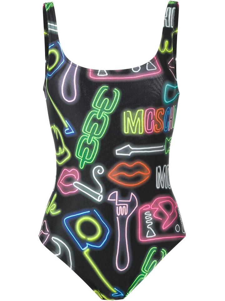 Moschino Neon Sign Swimsuit