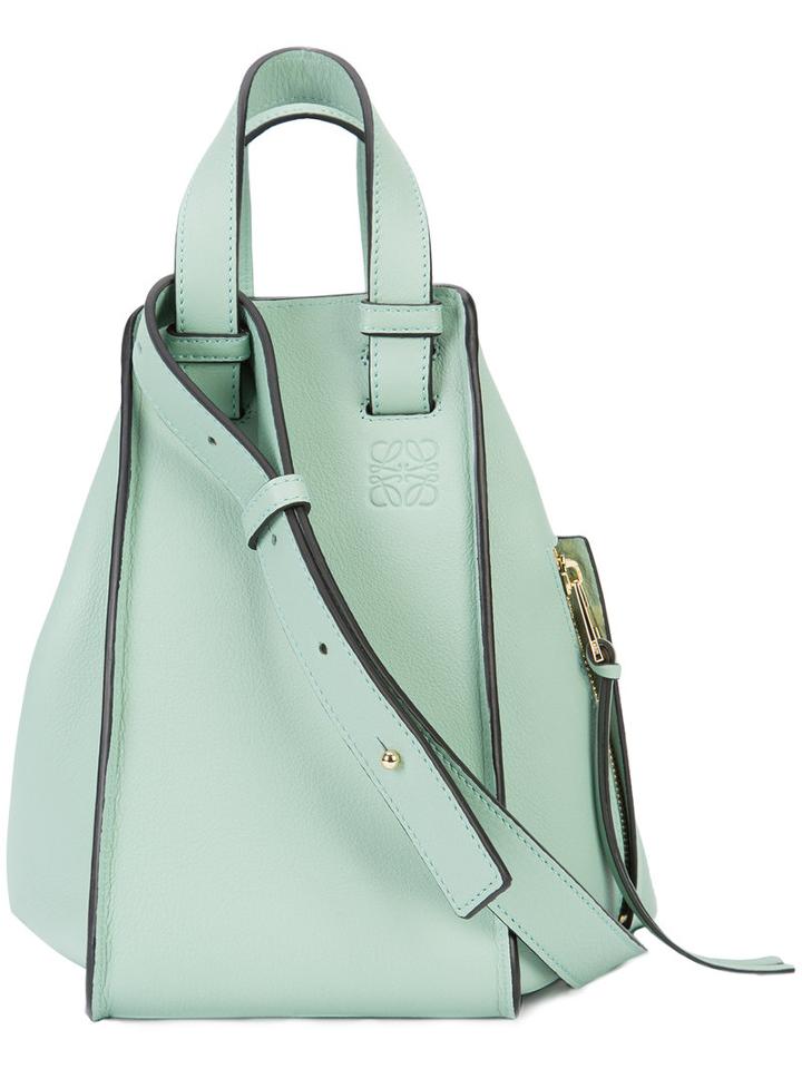 Loewe Hammock Bag, Women's, Blue, Calf Leather