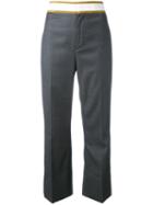 Dsquared2 - Cropped Trousers - Women - Polyester/polyurethane/acetate/virgin Wool - 42, Grey, Polyester/polyurethane/acetate/virgin Wool