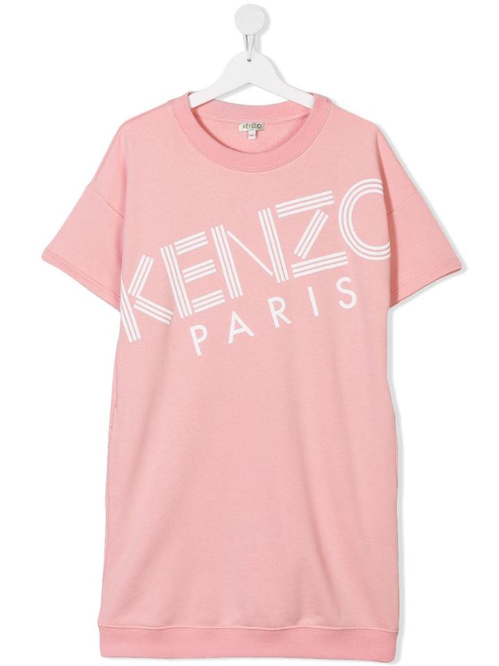 Kenzo Kids Teen Shortsleeved Sweat Dress - Pink
