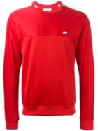 Ami Alexandre Mattiussi Crew Neck Sweatshirt, Men's, Size: Large, Red, Cotton/polyester