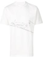 Ih Nom Uh Nit Plane Print T-shirt - White
