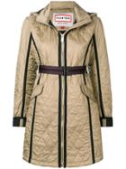 Hunter Quilted Zipped Coat - Nude & Neutrals