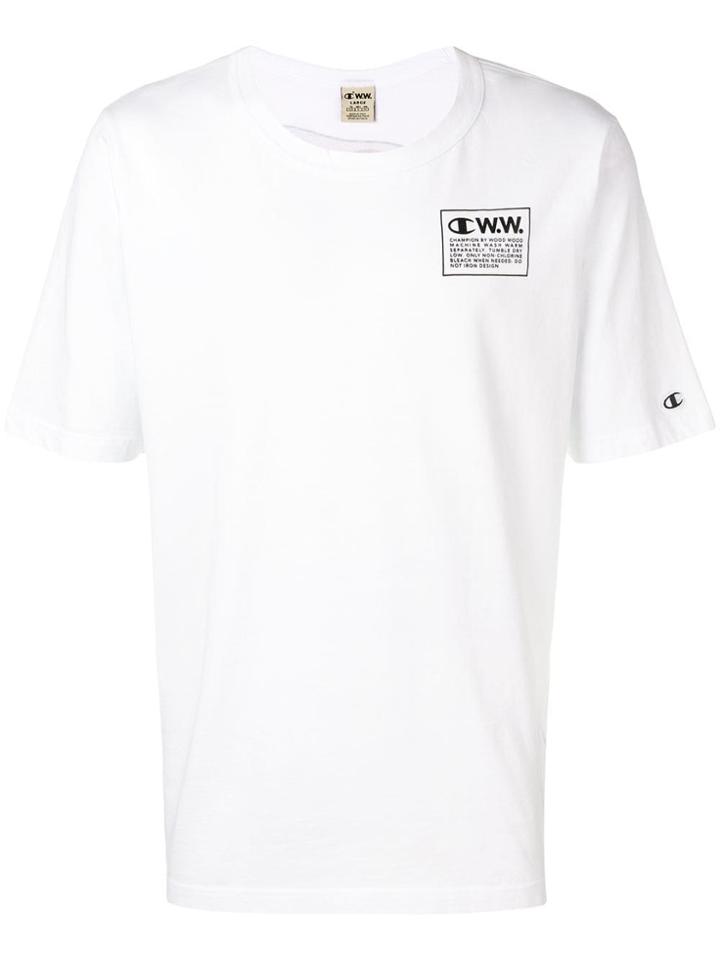 Champion X Wood Wood Logo Printed - White