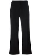 L'autre Chose Cropped Trousers, Women's, Size: 46, Black, Virgin Wool/viscose