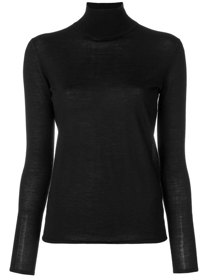 Pringle Of Scotland Lightweight Roll Neck Jumper - Black
