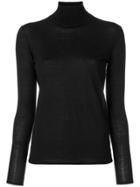 Pringle Of Scotland Lightweight Roll Neck Jumper - Black
