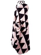 Vivienne Westwood Anglomania - Triangular Print Asymmetric Dress - Women - Viscose - 44, Women's, Black, Viscose