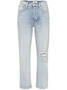 Re/done Stovepipe Straight-leg Jeans - Blue