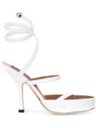 Y / Project Spiral Open-toe Sandals - White
