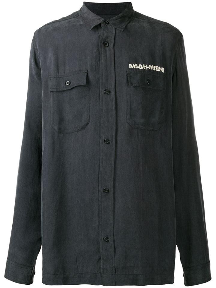 Maharishi Wise Tigers Shirt - Black