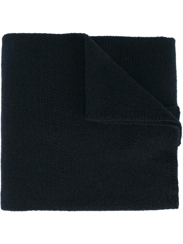 Inverni Knitted Scarf, Women's, Blue, Cashmere