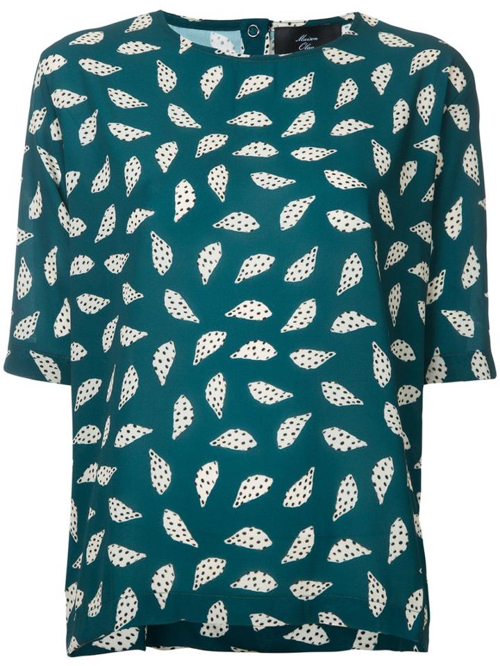 Maison Olga - 'azari' Top - Women - Polyester/spandex/elastane - 1, Green, Polyester/spandex/elastane