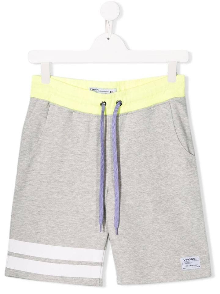 Vingino Teen Stripe Detail Shorts - Grey