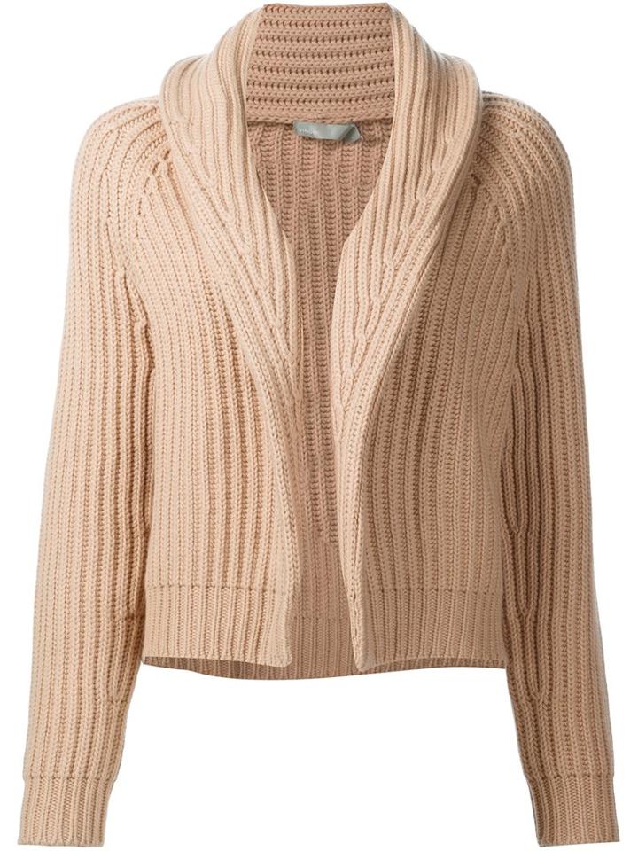 Vince Shawl Collar Cardigan, Women's, Size: Small, Nude/neutrals, Cashmere/wool