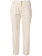 Pinko Creased Cropped Trousers - Neutrals