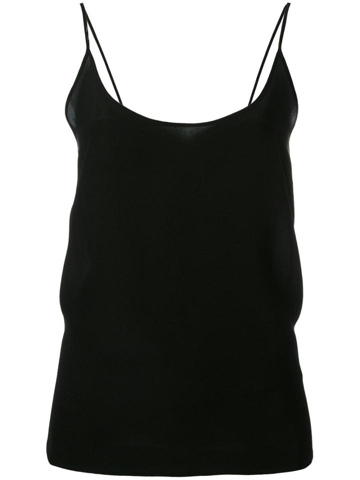Capucci Cami Top, Women's, Size: 40, Black, Silk