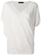 Fabiana Filippi Wrap-style Cashmere Top - Neutrals