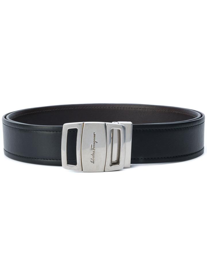 Salvatore Ferragamo Vara Buckle Belt - Black