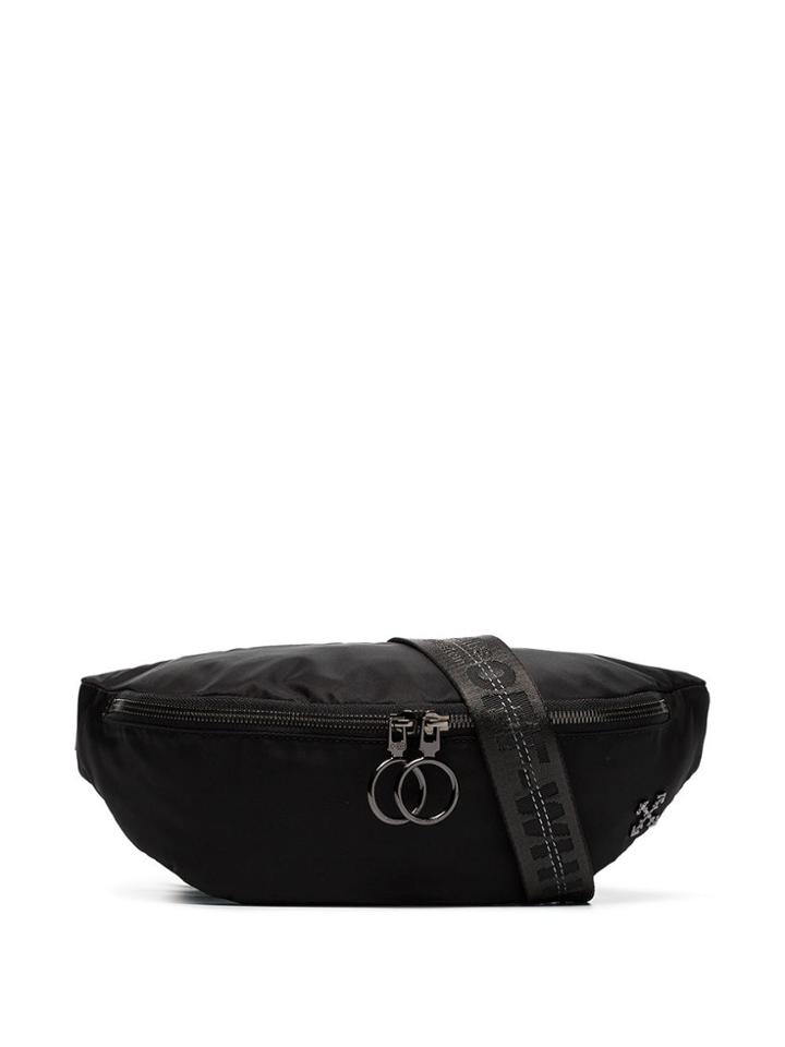 Off-white Logo-tape Belt Bag - Black