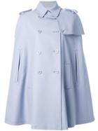 Red Valentino Double Breasted Cape - Blue