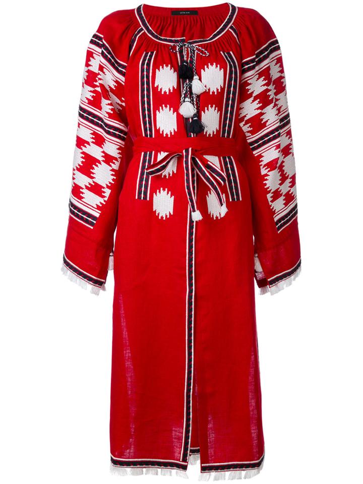 Vita Kin Embroidered Shirt Dress
