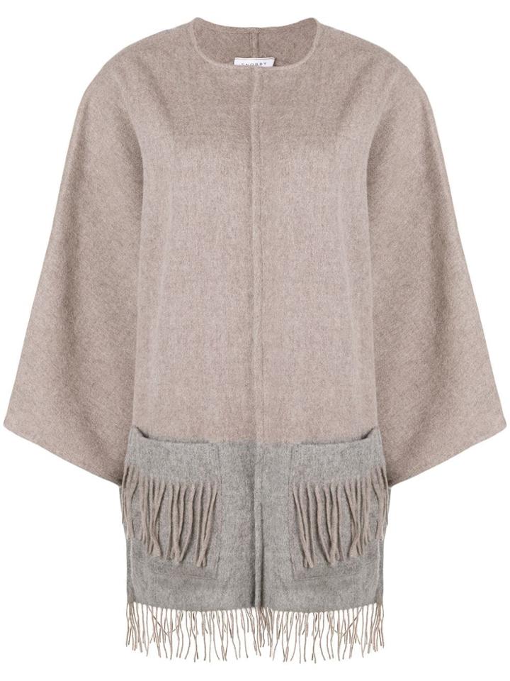 Snobby Sheep Fringed Cardigan - Nude & Neutrals