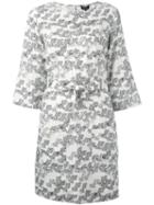 A.p.c. - Printed Belt Dress - Women - Silk - 40, Nude/neutrals, Silk
