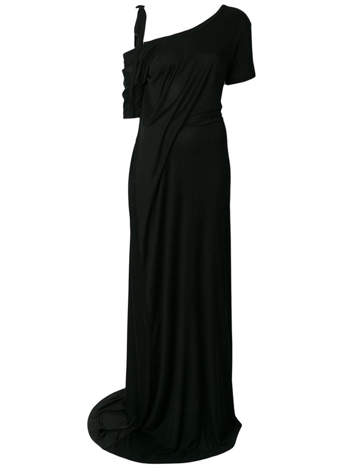 Ann Demeulemeester Drop-shoulder Maxi Dress - Black