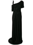 Ann Demeulemeester Drop-shoulder Maxi Dress - Black