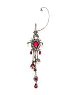 Alexander Mcqueen Pearl Crystal Embellished Earrings - Metallic