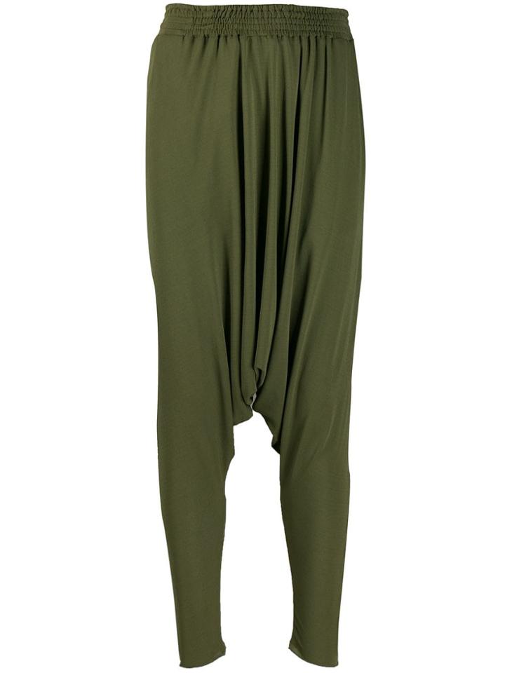 Jean Paul Gaultier Vintage 1990's Dropped Crotch Trousers - Green