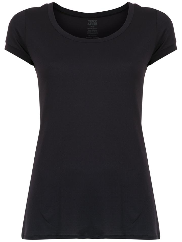 Track & Field Round Neck T-shirt - Black
