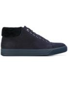 Lanvin Lined Mid-top Sneakers - Blue