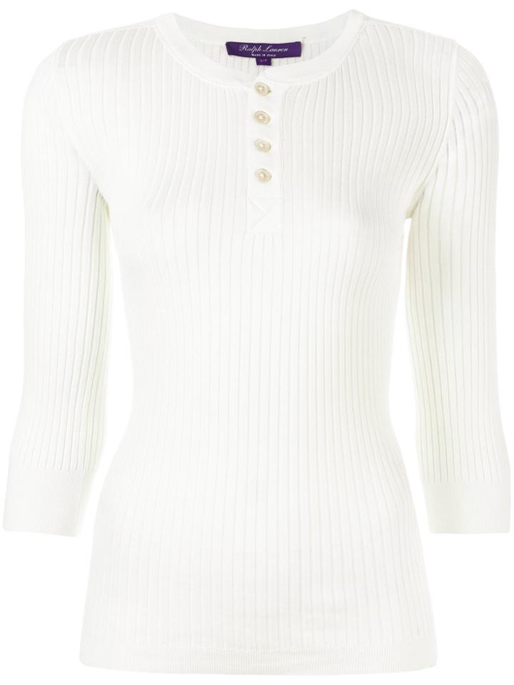 Ralph Lauren Ribbed Jumper - White