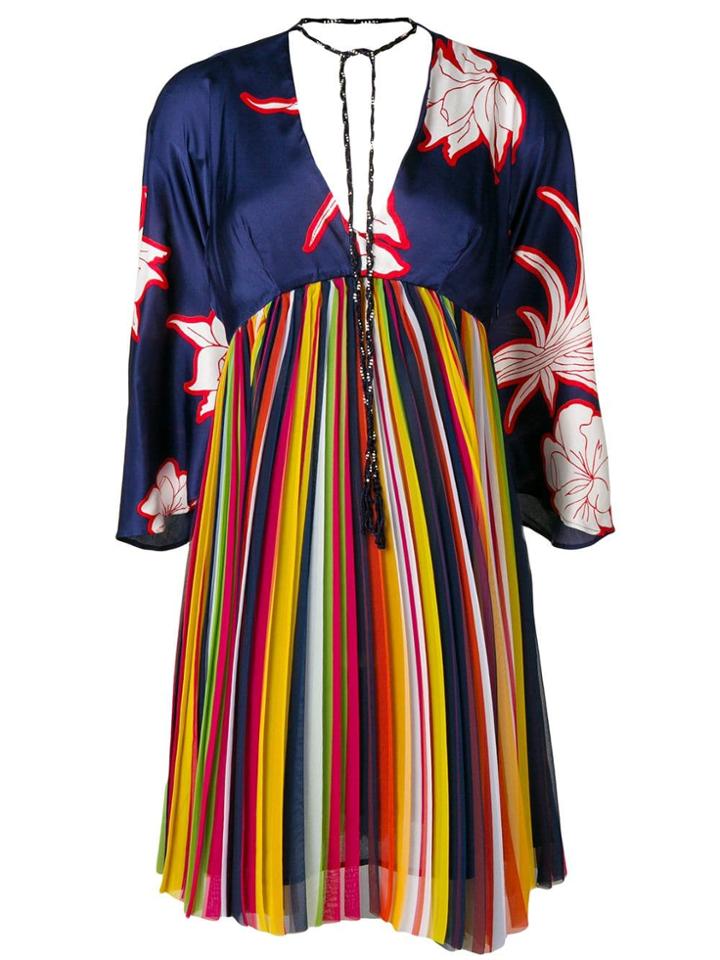 Pinko Pleated Dress - Blue