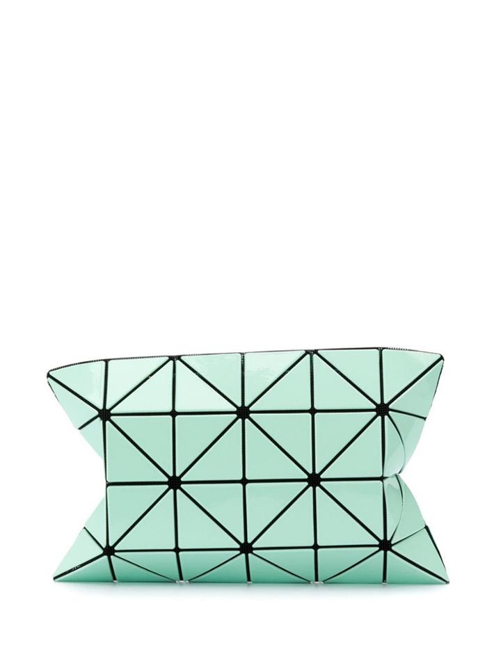 Bao Bao Issey Miyake Two Tone Prism Clutch - Green